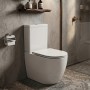 Унитаз-компакт 931 Cersanit Remo Pro Oval Tornado 011 ( CCKZ1016890001 / K3030-001 ) безободковый, сиденье SLIM, белый глянец