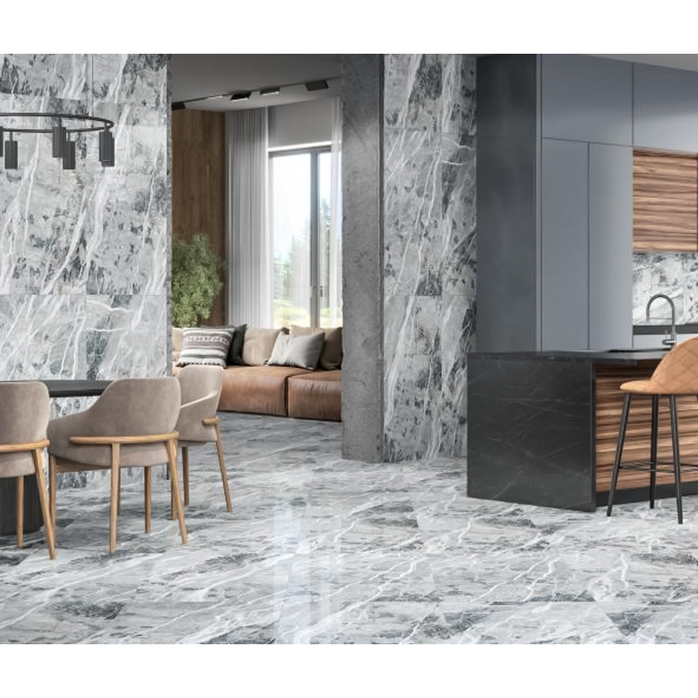Керамогранит Интеркерама Majestic серый темный 12060 141 072/KL 60х120 см