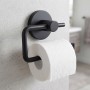 Держатель для туалетной бумаги без крышки Devit Flow DFL41000601MB, цвет — матовый чёрный