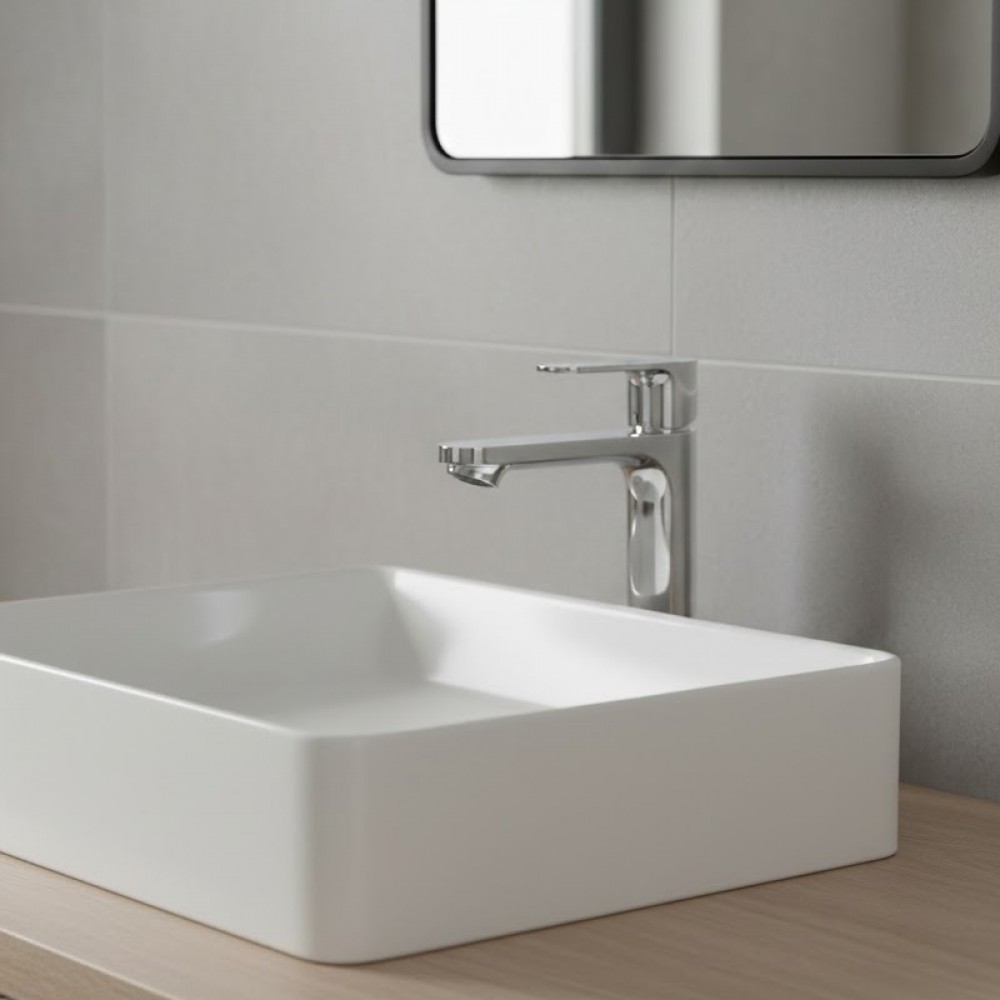 Смеситель для раковины Hansgrohe Rebris S CoolStart EcoSmart 72586000 хром