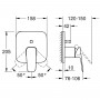 Смеситель скрытого монтажа для душа Grohe Cubeo 1017780000 с переключателем на 2 положения, хром