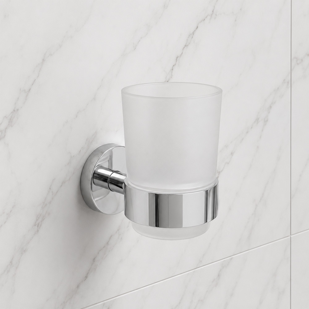 Стакан Devit Flow DFL21010401C с подставкой, цвет — хром