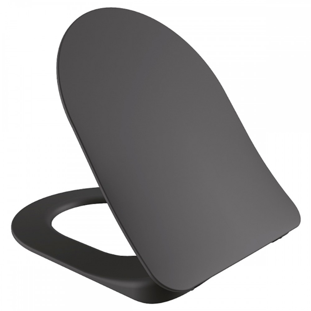 Крышка с сиденьем для унитаза Creavit KC0903.01.0400E Soft Close, Anthracite Matt (антрацит матовый)