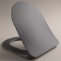Крышка с сиденьем для унитаза Creavit KC0903.01.0400E Soft Close, Anthracite Matt (антрацит матовый)