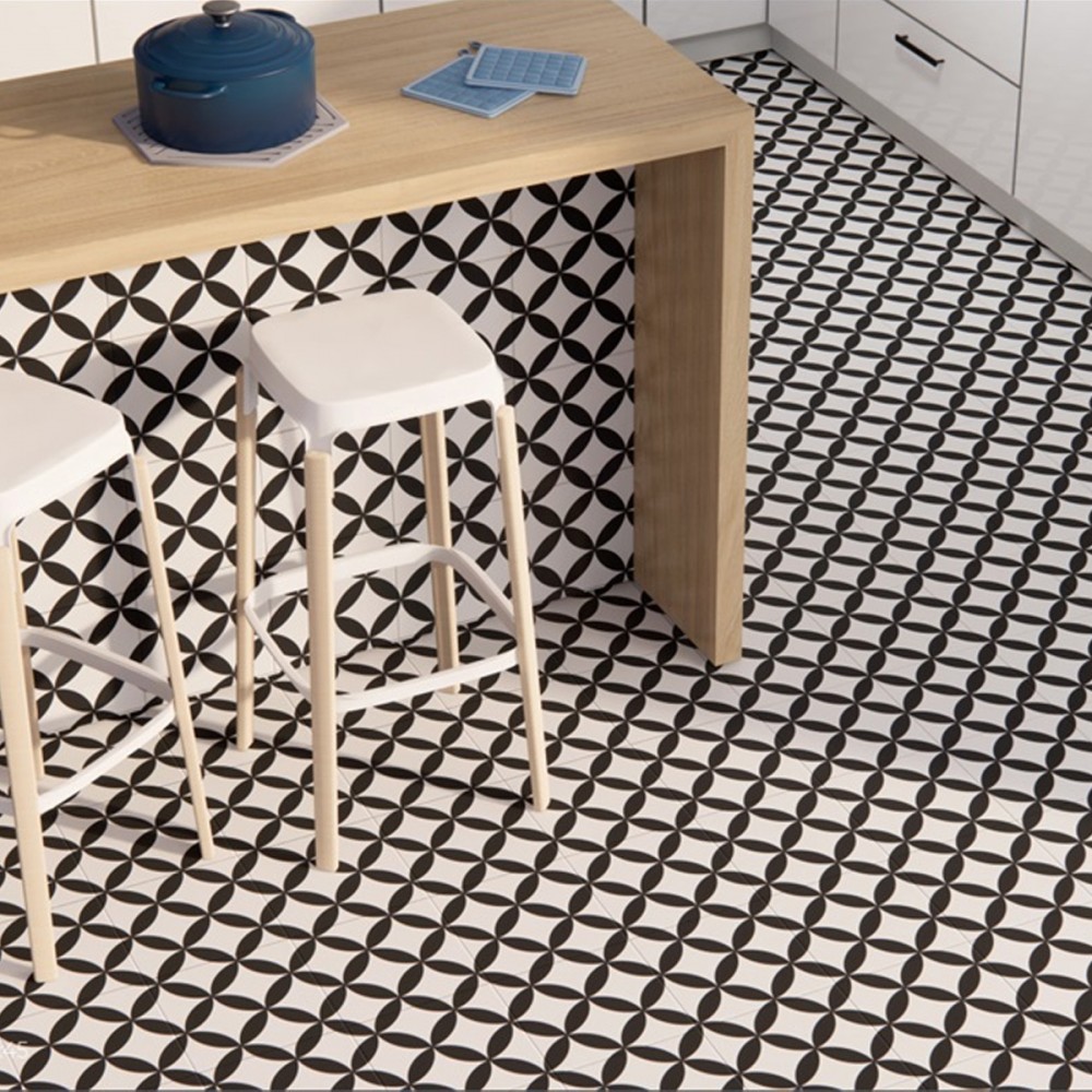 Керамогранит Almera Ceramica (Spain) Pris.Pre. Circle Black 45х45 см