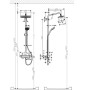 Душевая система Hansgrohe Croma E Showerpipe 280 1jet 27630000 с термостатом