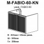 Тумба Аква Родос Fabio консольна кашемір з раковиною Fabio 60 см