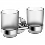Стакан Devit Style 1730222 двойной с держателем, хром