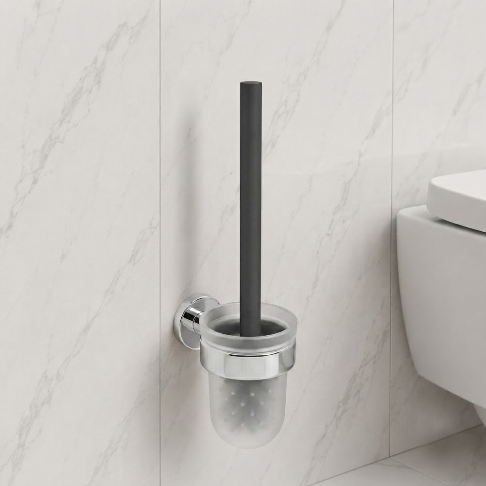 Щетка для унитаза Devit Flow DFL21010501C с держателем, цвет — хром