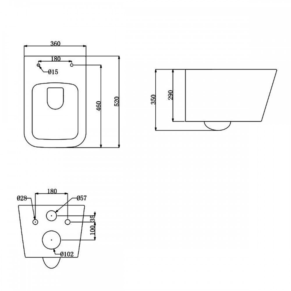 Унитаз подвесной Devit Linea DLI30401111W безободковый с крышкой soft-close и Vortex Flush, белый