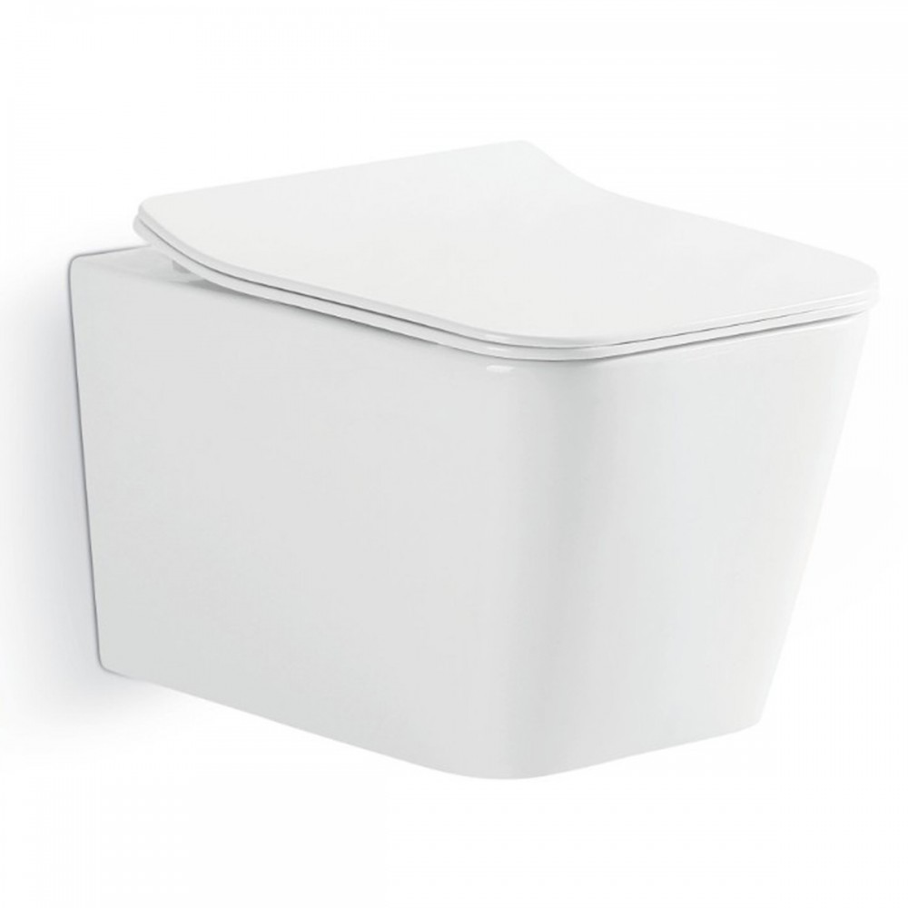 Унитаз подвесной Devit Linea DLI30401111W безободковый с крышкой soft-close и Vortex Flush, белый