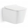 Унитаз подвесной Devit Linea DLI30401111W безободковый с крышкой soft-close и Vortex Flush, белый