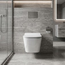 Унітаз підвісний Devit Linea DLI30401111W безобідковий з кришкою soft-close та Vortex Flush, білий