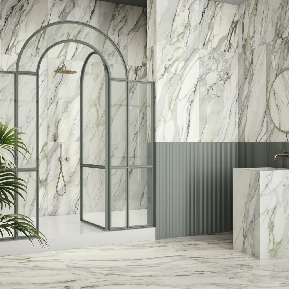 Керамогранит APE Arabescato Clover Green Matt Rect 60x120 см