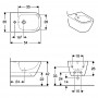 Биде подвесное Geberit Smyle Square 500.209.01.1