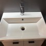 Тумба Devit Flow 484050G с умывальником и ручками, серый матовый