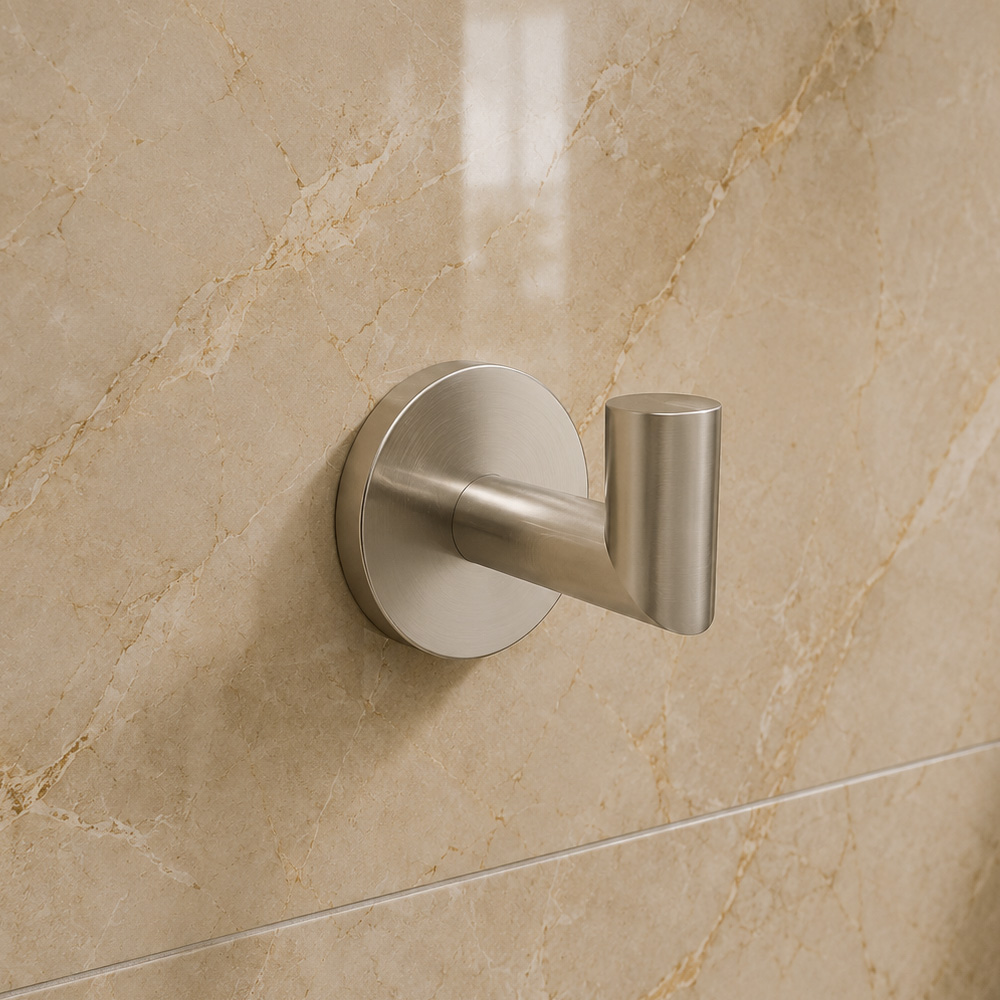 Одинарный крючок Devit Flow DFL60000202BN, Brushed Nickel PVD
