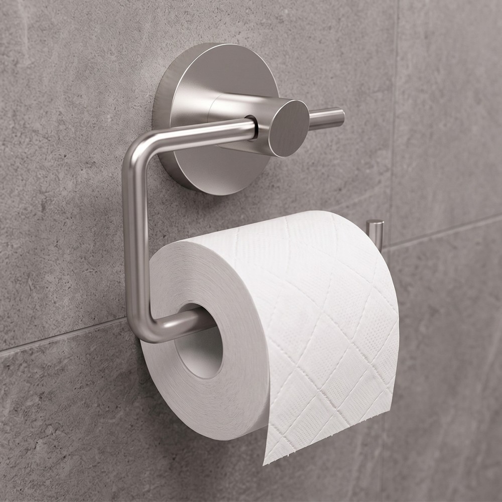 Держатель для туалетной бумаги без крышки Devit Flow DFL41000601BN, Brushed Nickel PVD