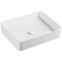 Раковина прямоугольная Devit Flow square  DFL2170100W 510х405х110 мм, для установки на столешницу, белая