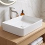 Раковина прямоугольная Devit Flow square  DFL2170100W 510х405х110 мм, для установки на столешницу, белая