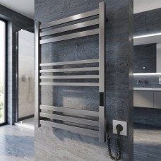 Рушникосушарка електрична Devit Ancoro DAN077053000S 770х530мм з комплектом прихованого підключення, колір сатинова сталь