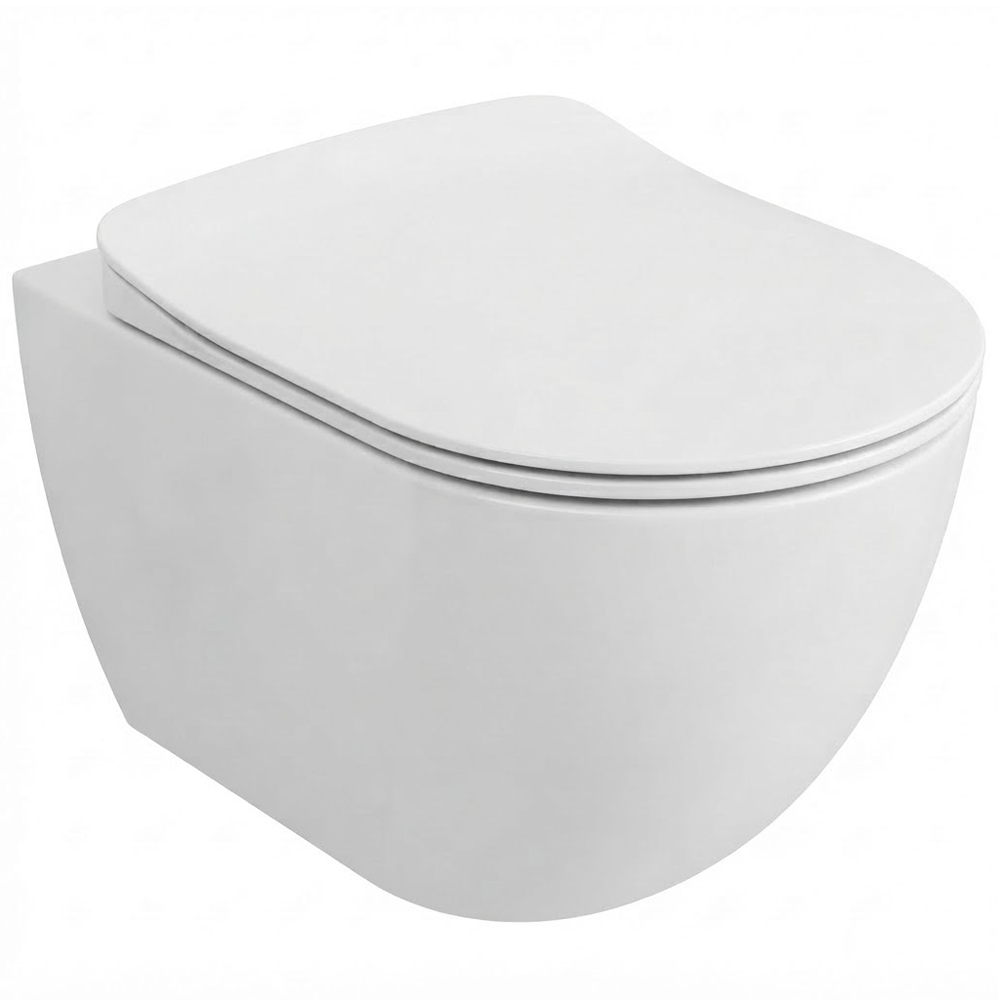 Унитаз подвесной Creavit Free FE322-11MB00E-0000 с сидением Soft Close KC0903.01.0100E белый мат