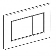 Клавіша змиву Geberit Sigma01 square 115.660.21.1 хром глянець