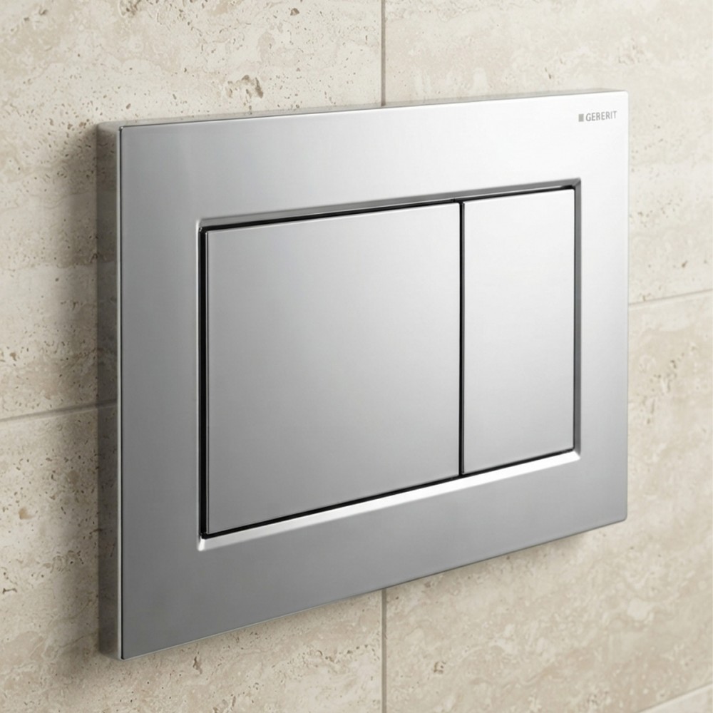 Клавиша смыва Geberit Sigma01 square 115.660.21.1 хром глянец