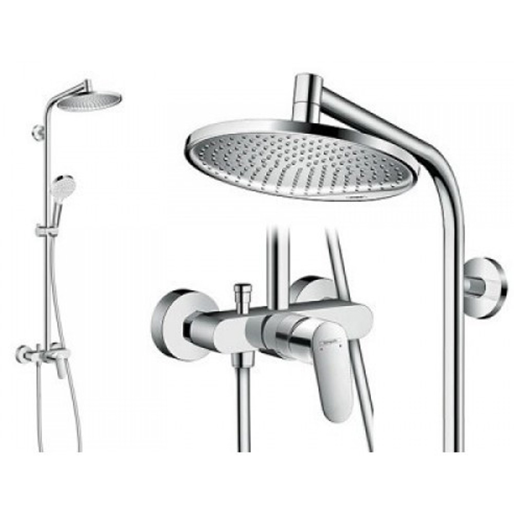 Душевая система Hansgrohe Crometta 1jet Showerpipe 27269000 хром