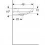 Раковина Geberit Smyle Square 500.223.01.1 120 см двойная