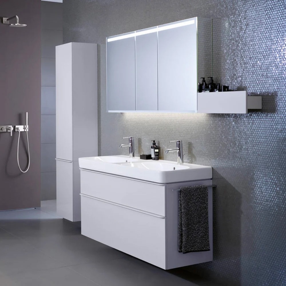 Раковина Geberit Smyle Square 500.223.01.1 120 см двойная