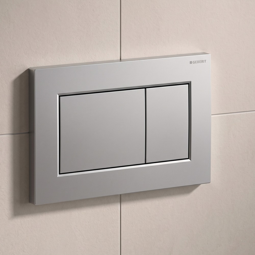 Клавиша смыва Geberit Sigma01 square 115.660.JQ.1 хром матовый