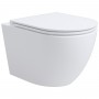 Унитаз подвесной Devit Aero 3810830 безободковый с крышкой soft-close, Vortex Flush, белый глянец