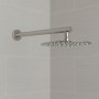 Верхняя душевая лейка Devit Flow D113000000110BN-1, d=250 мм с кронштейном, brushed nickel