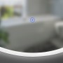 Зеркало Devit Do It 5446090, 900х600 овальное, с тачсенсором и LED подсветкой