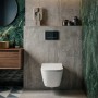 Унитаз подвесной Geberit Smyle Square 500.685.01.1 Rimfree, с сиденьем Soft Close (Sandwich)