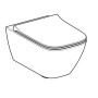 Унитаз подвесной Geberit Smyle Square 500.685.01.1 Rimfree, с сиденьем Soft Close (Sandwich)