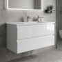 Тумба Creavit Alinda AD0100.10.PB 100 см с раковиной SU, белый
