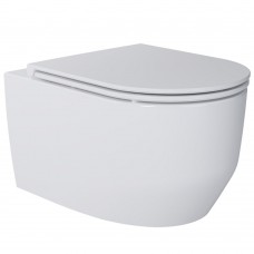 Унітаз підвісний Devit Art 3.0 3030140 безобідковий з кришкою soft-close, Vortex Flush, білий глянець