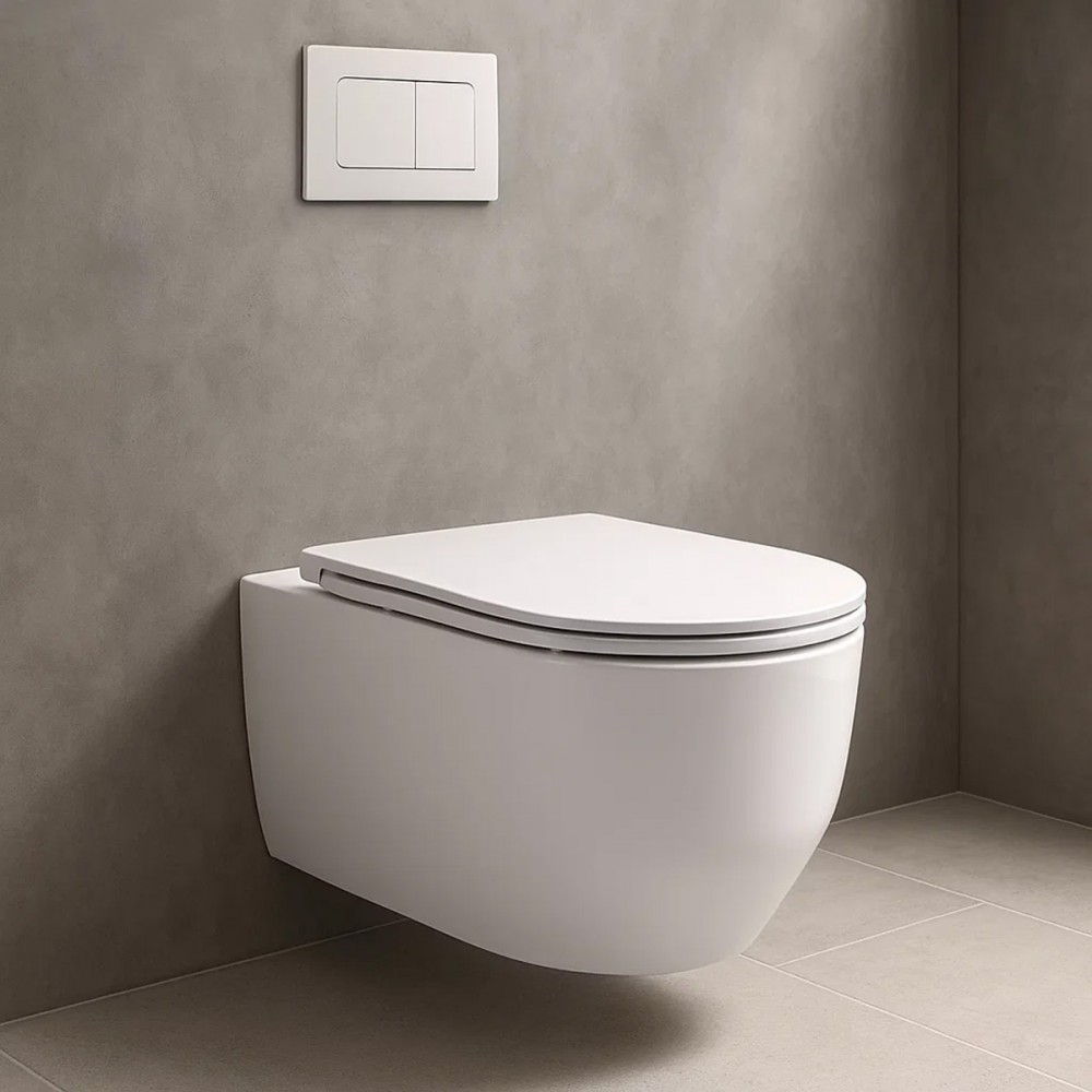 Унитаз подвесной Devit Art 3.0 3030140 безодобковый с крышкой soft-close, Vortex Flush, белый глянец