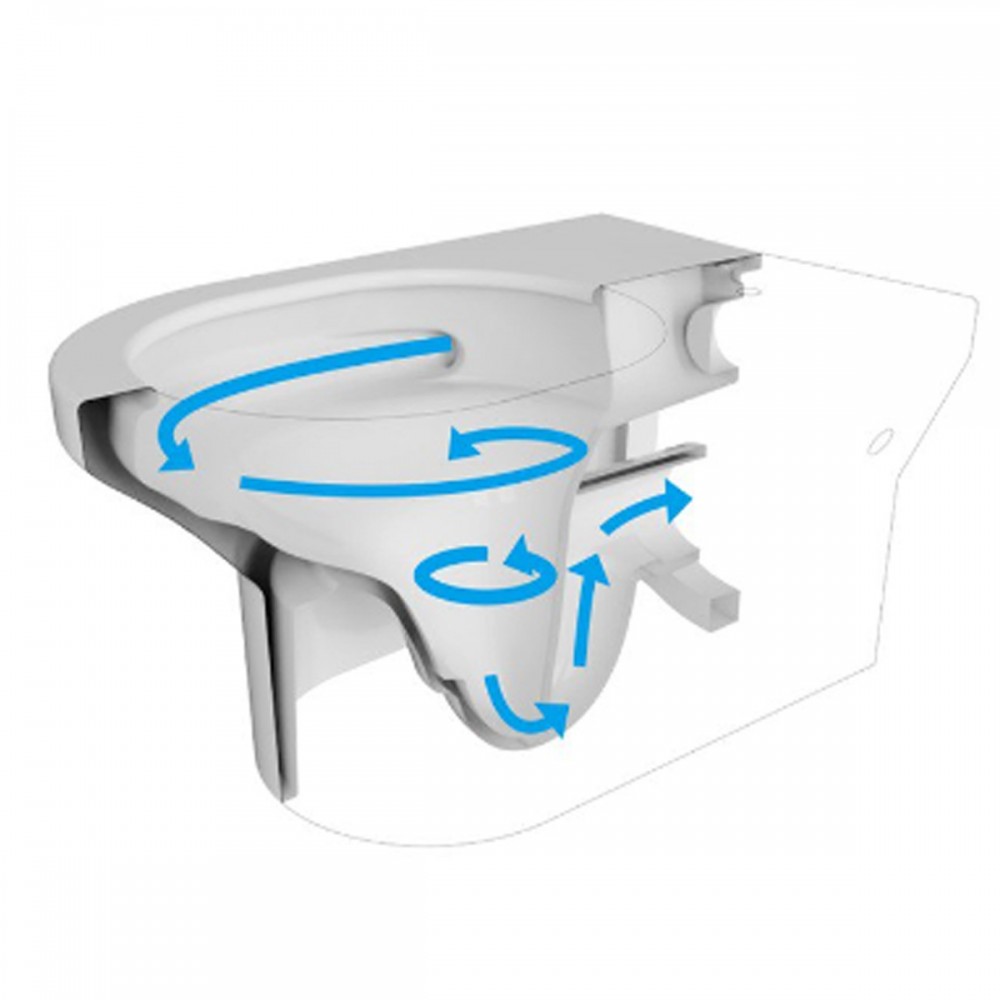 Унитаз подвесной Devit Art 3.0 3030140 безодобковый с крышкой soft-close, Vortex Flush, белый глянец