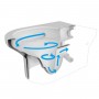 Унитаз подвесной Devit Art 3.0 3030140 безодобковый с крышкой soft-close, Vortex Flush, белый глянец