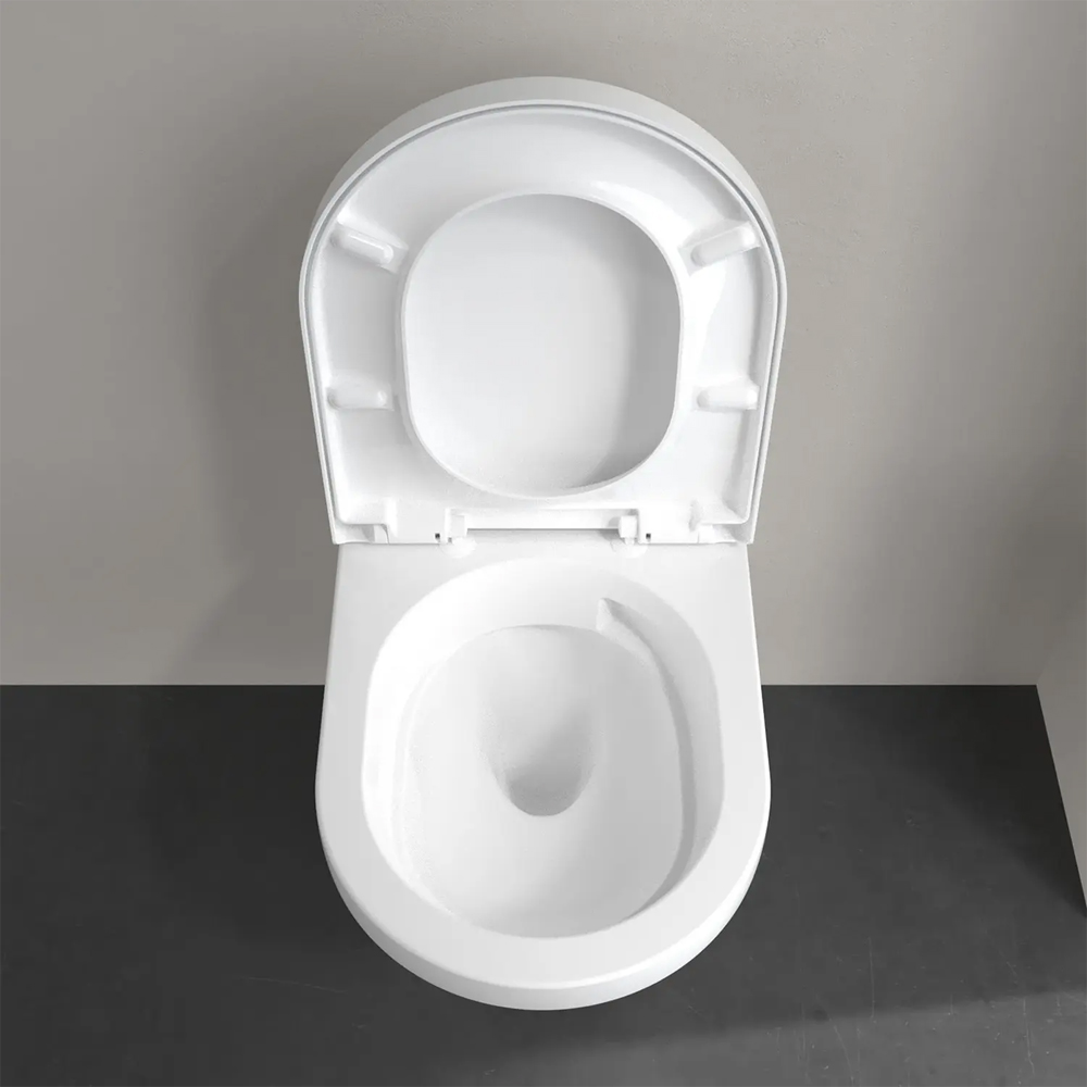 Унитаз подвесной Villeroy&Boch Architectura 5684CL01 с крышкой Soft Close и смывом Twistflush, белый глянец