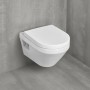 Унитаз подвесной Villeroy&Boch Architectura 5684CL01 с крышкой Soft Close и смывом Twistflush, белый глянец