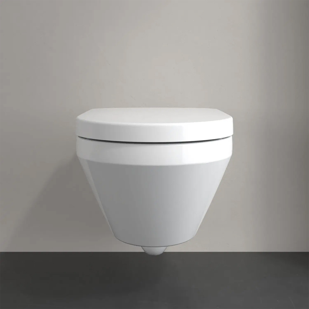Унитаз подвесной Villeroy&Boch Architectura 5684CL01 с крышкой Soft Close и смывом Twistflush, белый глянец