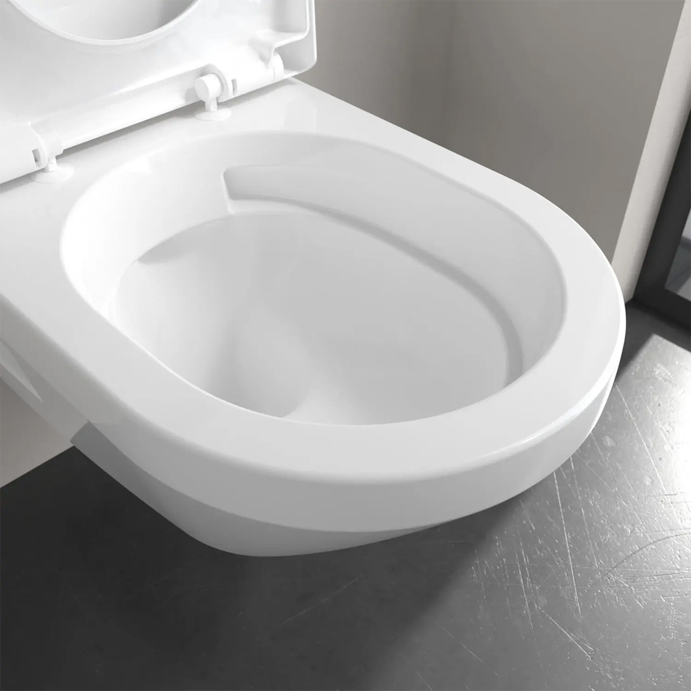Унитаз подвесной Villeroy&Boch Architectura 5684CL01 с крышкой Soft Close и смывом Twistflush, белый глянец