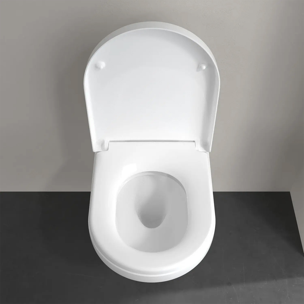 Унитаз подвесной Villeroy&Boch Architectura 5684CL01 с крышкой Soft Close и смывом Twistflush, белый глянец