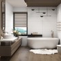 Личкувальна плитка Ceramica Deseo CK9108Q NONA BLANCO DECOR  30x90 см