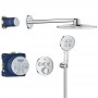 Душевая система скрытого монтажа на 3 выхода с термостатом Grohe Grohtherm SmartControl 34863000