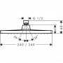 Верхний душ Hansgrohe Crometta 26723000 S 240 1jet